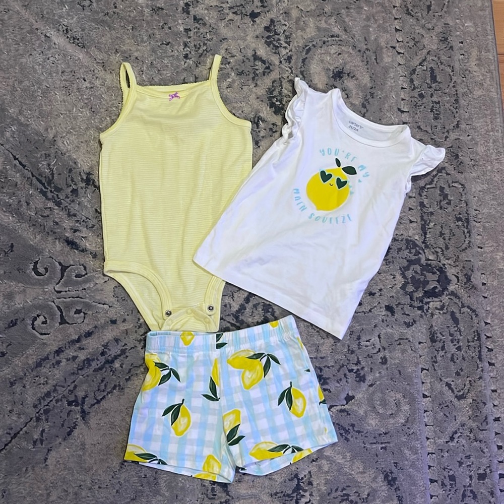 Carters 3 piece summer outfit